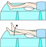 아치형 무릎 펴기 운동 관련이미지